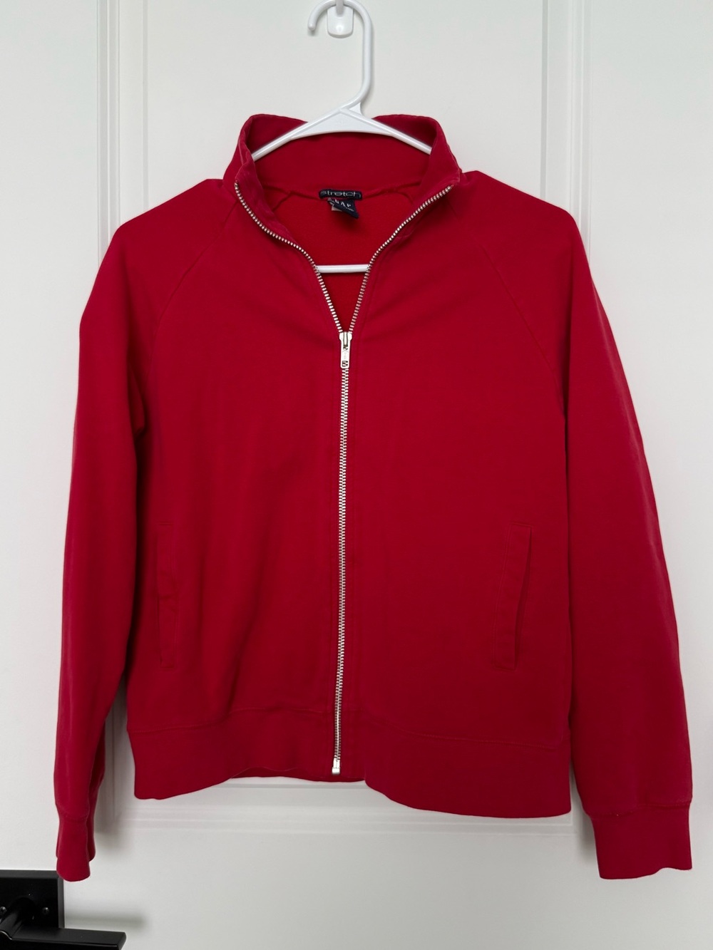 Vintage Y2K GAP Red Full Zip Sweatshirt Jacket Cotton Size Small